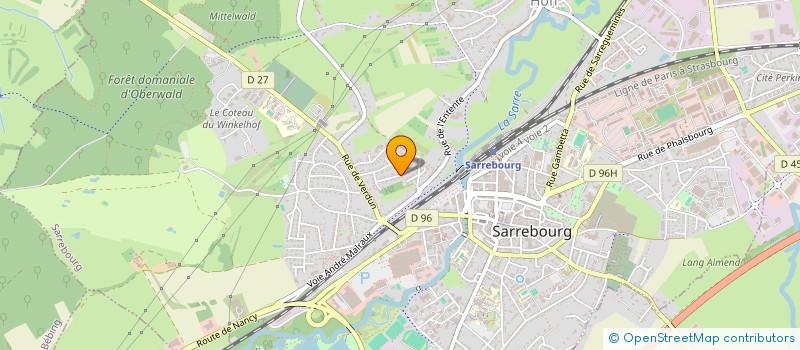 localisation de l'entreprise GASTON ET GERMAIN à SARREBOURG