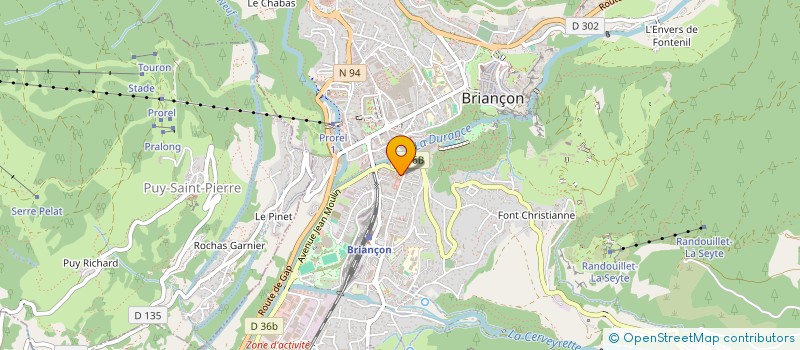 localisation de l'entreprise GASTON ET HUGO INVEST à BRIANCON