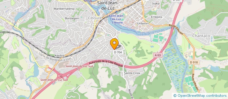 localisation de l'entreprise GASTON FUSIBLE  CIBOURE