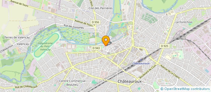 localisation de l'entreprise GASTON GROOVY à CHATEAUROUX