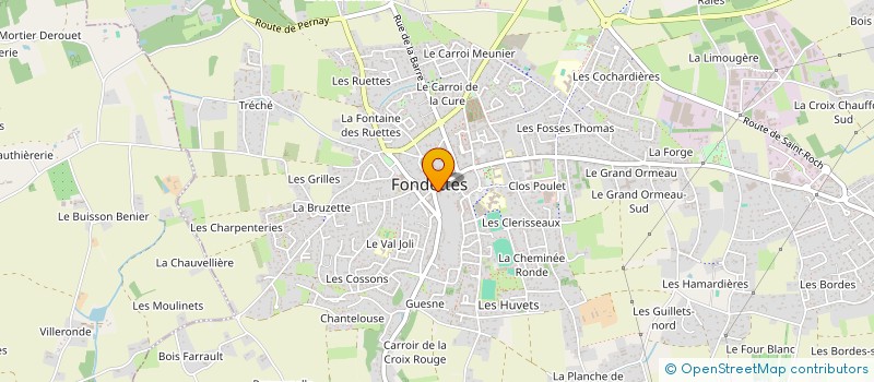 localisation de l'entreprise GASTON-JOSEPH à FONDETTES
