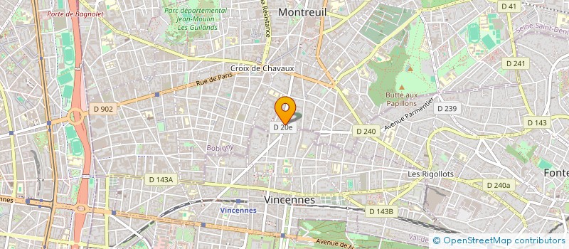 localisation de l'entreprise GASTON MUSIC CLUB à MONTREUIL