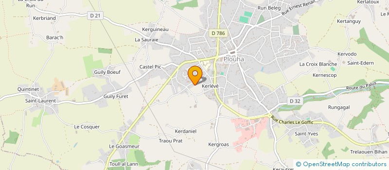 localisation de l'entreprise GASTOU  PLOUHA