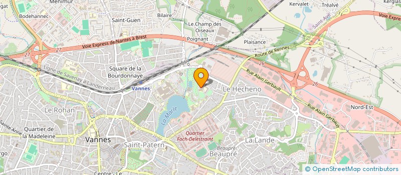 localisation de l'entreprise GASTRO C.H.B.A. à VANNES