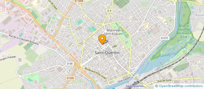 localisation de l'entreprise GASTRO-RAY à SAINT-QUENTIN