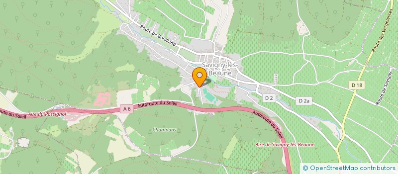 localisation de l'entreprise GASTRO'WOK BEAUNE  SAVIGNY-LES-BEAUNE