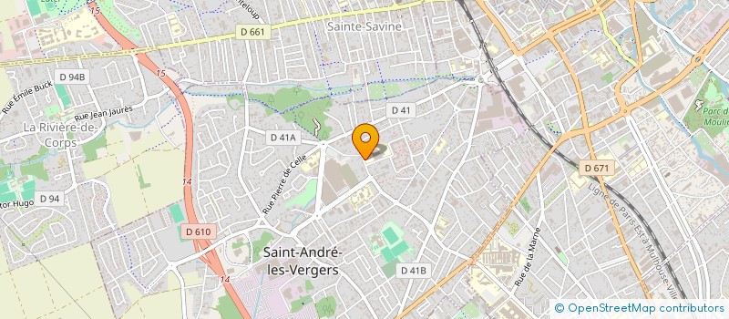 localisation de l'entreprise GASTROENTEROLOGIE MONTIER LA CELLE  SAINT-ANDRE-LES-VERGERS