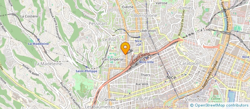localisation de l'entreprise GASTROMANIA à NICE