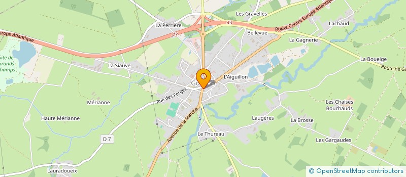 localisation de l'entreprise GASTROMOBILE CLUB GOUZONNAIS à GOUZON