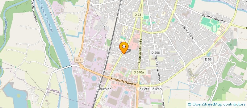 localisation de l'entreprise GASTRONEL  MONTELIMAR