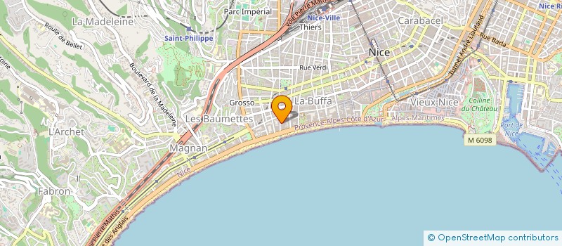 localisation de l'entreprise GASTRONOME à NICE