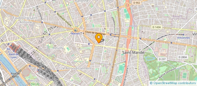 localisation de l'entreprise GASTRONOMIE DE PARIS à PARIS