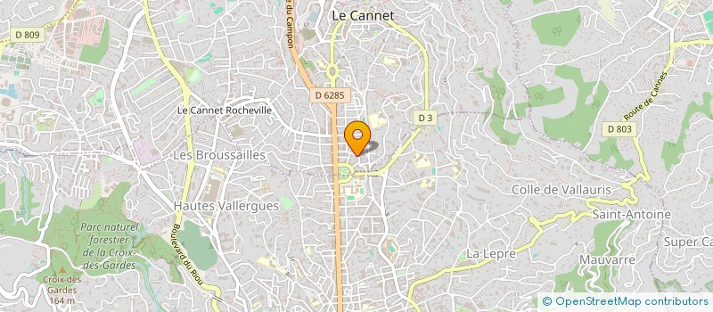 localisation de l'entreprise GASTRONOMIE DISTRIBUTION à LE CANNET