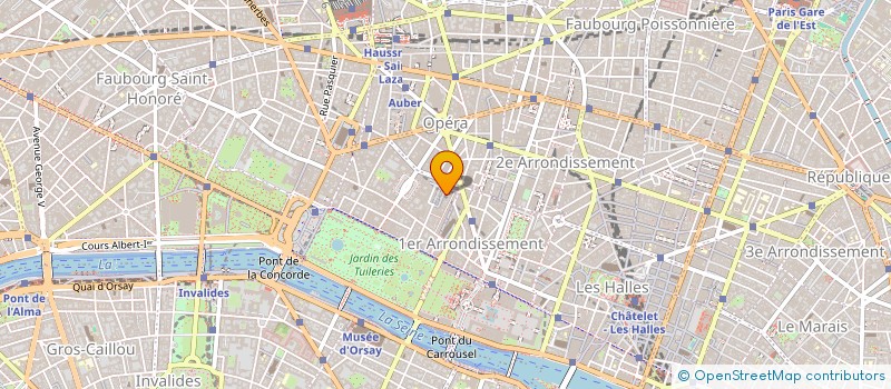 localisation de l'entreprise GASTRONOMIE DU MARCHE SAINT HONORE à PARIS