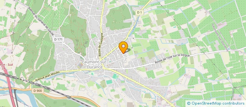 localisation de l'entreprise GASTRONOMIE EN VAUCLUSE à CAUMONT-SUR-DURANCE