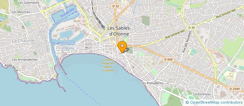 localisation de l'entreprise GASTRONOMIE ET CACAO à LES SABLES D'OLONNE