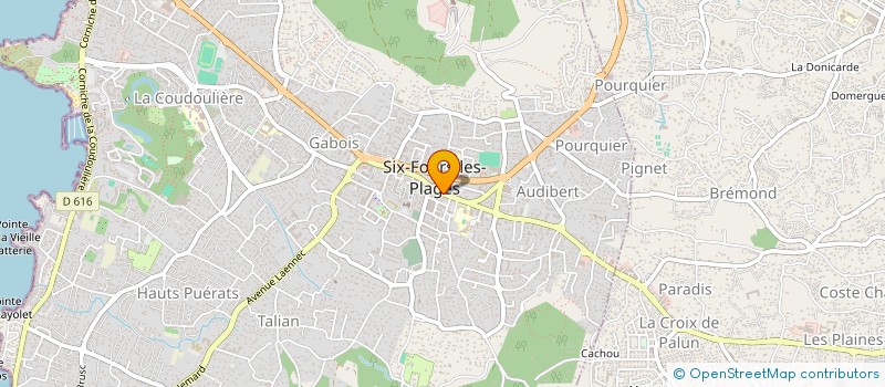 localisation de l'entreprise GASTRONOMIE ET DE PRODUITS MEDITERRANEE à SIX-FOURS-LES-PLAGES