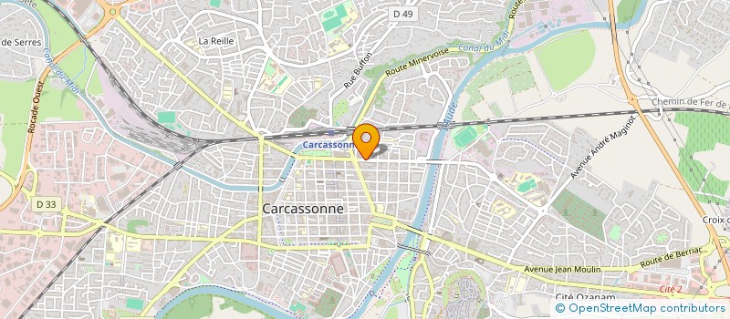 localisation de l'entreprise GASTRONOMIE ET RESTAURATION à CARCASSONNE