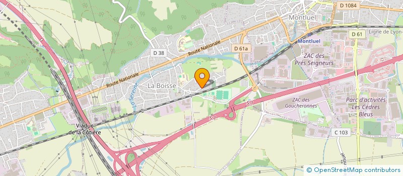 localisation de l'entreprise GASTRONOMIE FRANCE à LA BOISSE