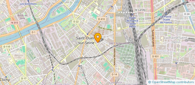 localisation de l'entreprise GASTRONOMIE MAILLARD à SAINT-OUEN-SUR-SEINE