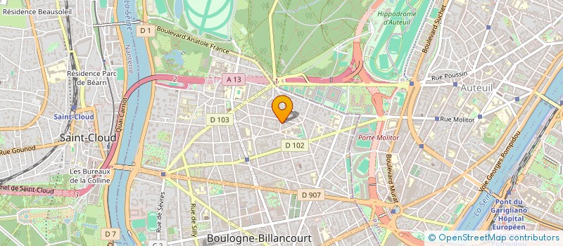 localisation de l'entreprise GASTROPOLIS à BOULOGNE-BILLANCOURT