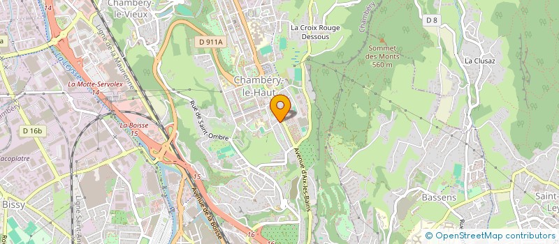 localisation de l'entreprise GASVAL  CHAMBERY