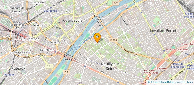 localisation de l'entreprise GAT CONSULTING à NEUILLY-SUR-SEINE