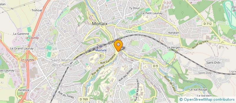 localisation de l'entreprise GAT'MANIA  MORLAIX