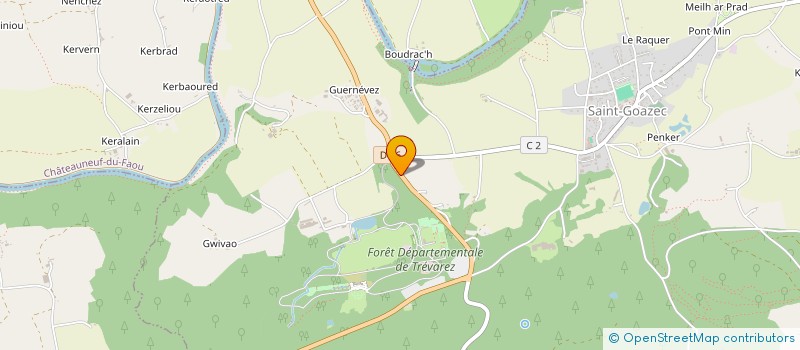 localisation de l'entreprise GAT MONTAGNES NOIRES ET AULNE  SAINT-GOAZEC