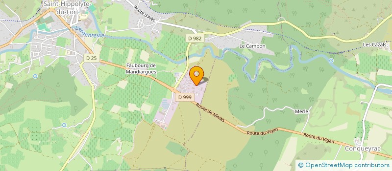 localisation de l'entreprise GATA TRANSPORT ET LOGISTIQUE  SAINT-HIPPOLYTE-DU-FORT