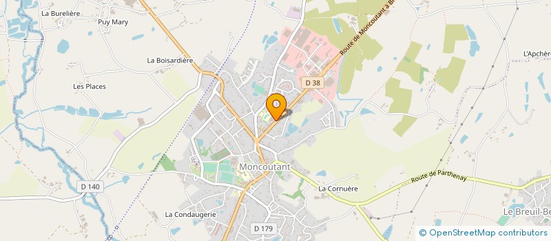 localisation de l'entreprise GATARD à MONCOUTANT-SUR-SEVRE