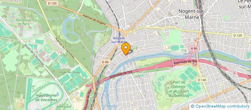 localisation de l'entreprise GATC 1  NOGENT-SUR-MARNE