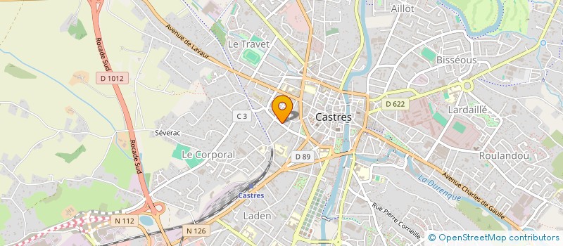 localisation de l'entreprise GATCA  CASTRES