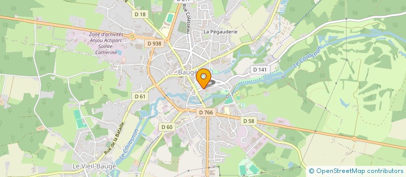 localisation de l'entreprise GATE 23 PRODUCTIONS  BAUGE-EN-ANJOU