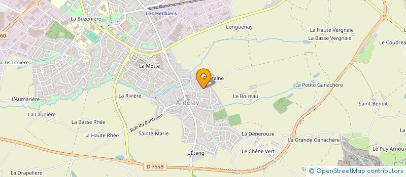 localisation de l'entreprise GATE BOURSE à LES HERBIERS