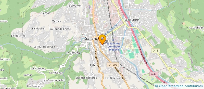 localisation de l'entreprise GATEAU & CACAO à SALLANCHES