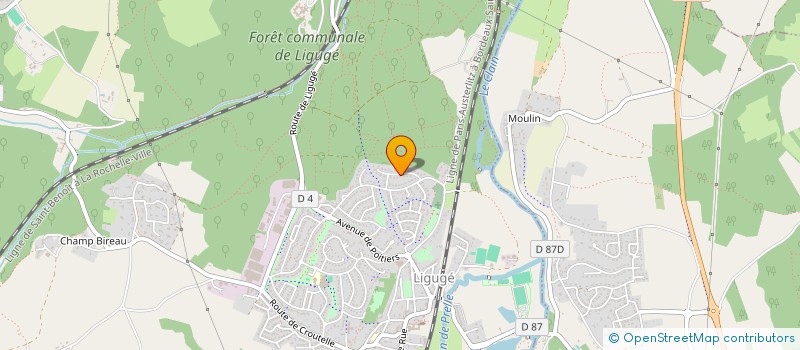 localisation de l'entreprise GATEAU - LEAUD  LIGUGE