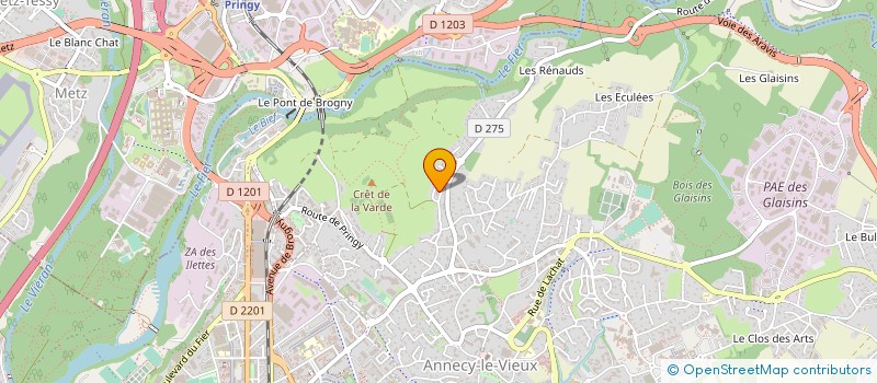 localisation de l'entreprise GATECC à ANNECY