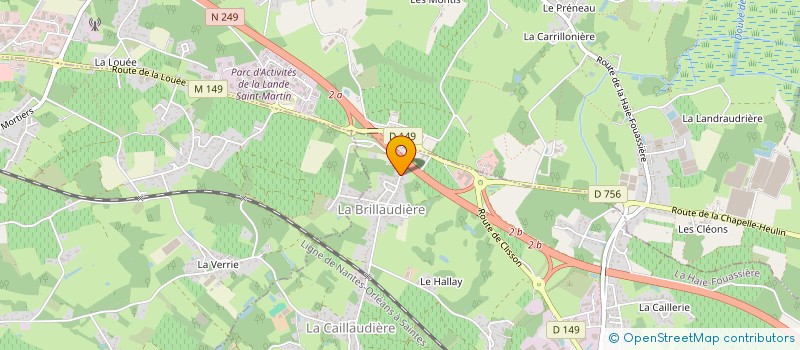 localisation de l'entreprise GATES  LA HAIE-FOUASSIERE