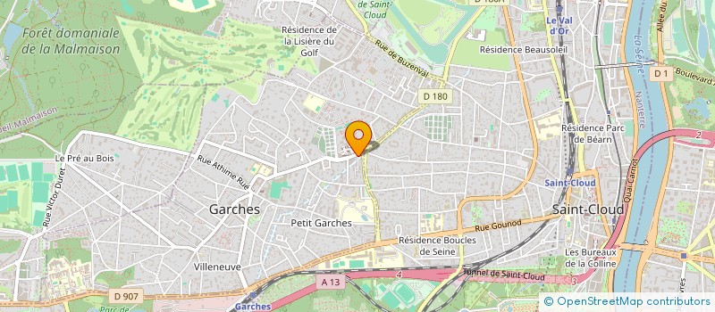 localisation de l'entreprise GATEWAY AUTOMOTIVE FRANCE à GARCHES