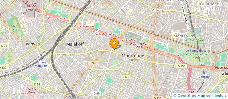 localisation de l'entreprise GATHEO  MONTROUGE