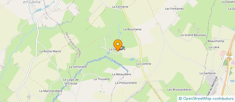 localisation de l'entreprise GATHICE  SAINT-PARDOUX-SOUTIERS