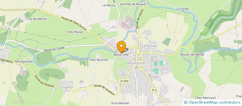localisation de l'entreprise GATIGNOL SA à MONTBRON