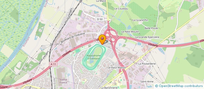 localisation de l'entreprise GATIGNOLLES  ECOUFLANT