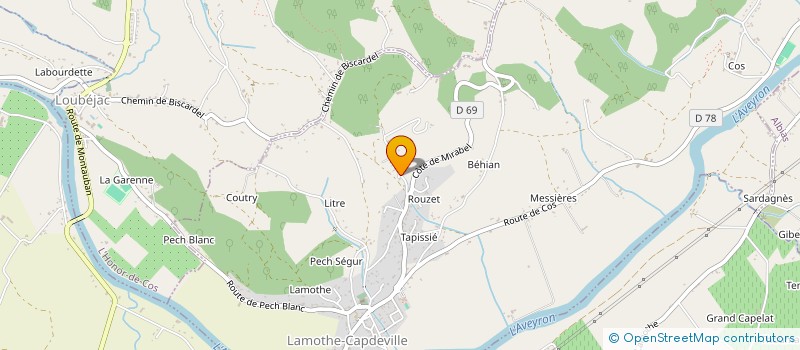 localisation de l'entreprise GATILLES  LAMOTHE-CAPDEVILLE