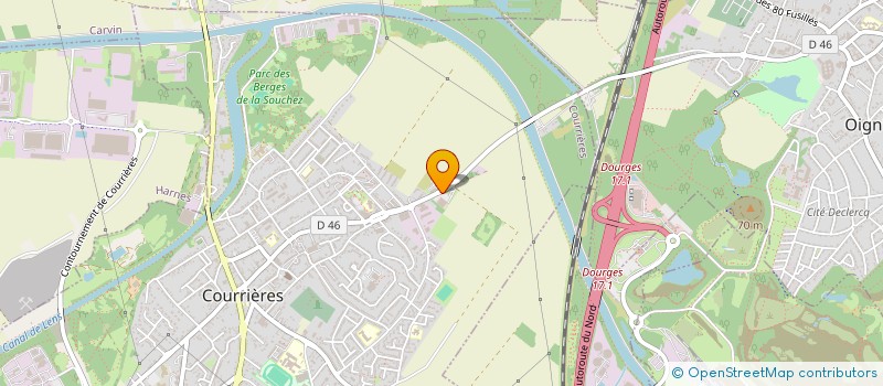 localisation de l'entreprise GATIMAR  COURRIERES