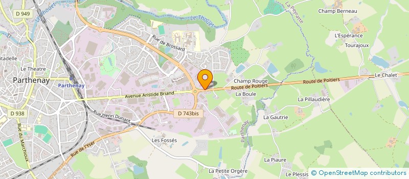 localisation de l'entreprise GATIMEUBLES à PARTHENAY