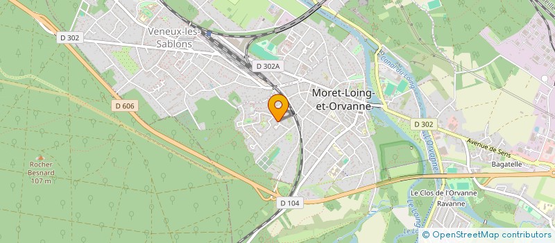 localisation de l'entreprise GATIMMO  MORET-LOING-ET-ORVANNE