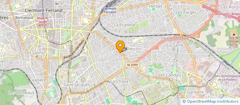 localisation de l'entreprise GATIMMO  CLERMONT-FERRAND