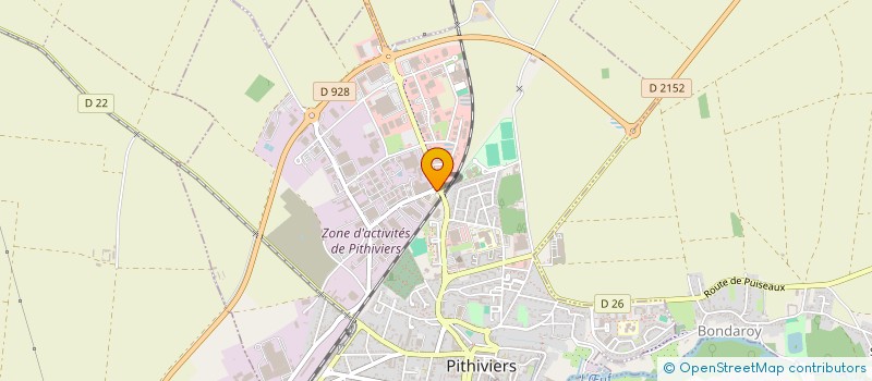 localisation de l'entreprise GATIN'EOLE EST à PITHIVIERS